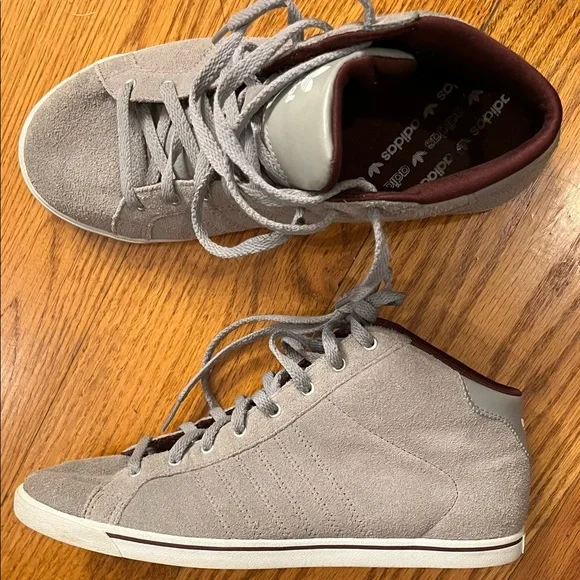 adidas | Shoes | Htf Adidas Sleek Mid Sneaker Gray | Poshmark